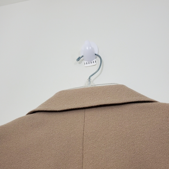 Rafaella 100% Wool Tan Zip Front Jacket, Size 10 - Picture 8 of 11